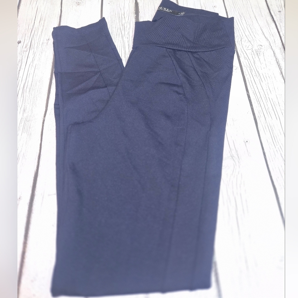 RLX Ralph Lauren Leggings Womens MD Blue Activewear Stretch Pull On - Picture 4 of 7